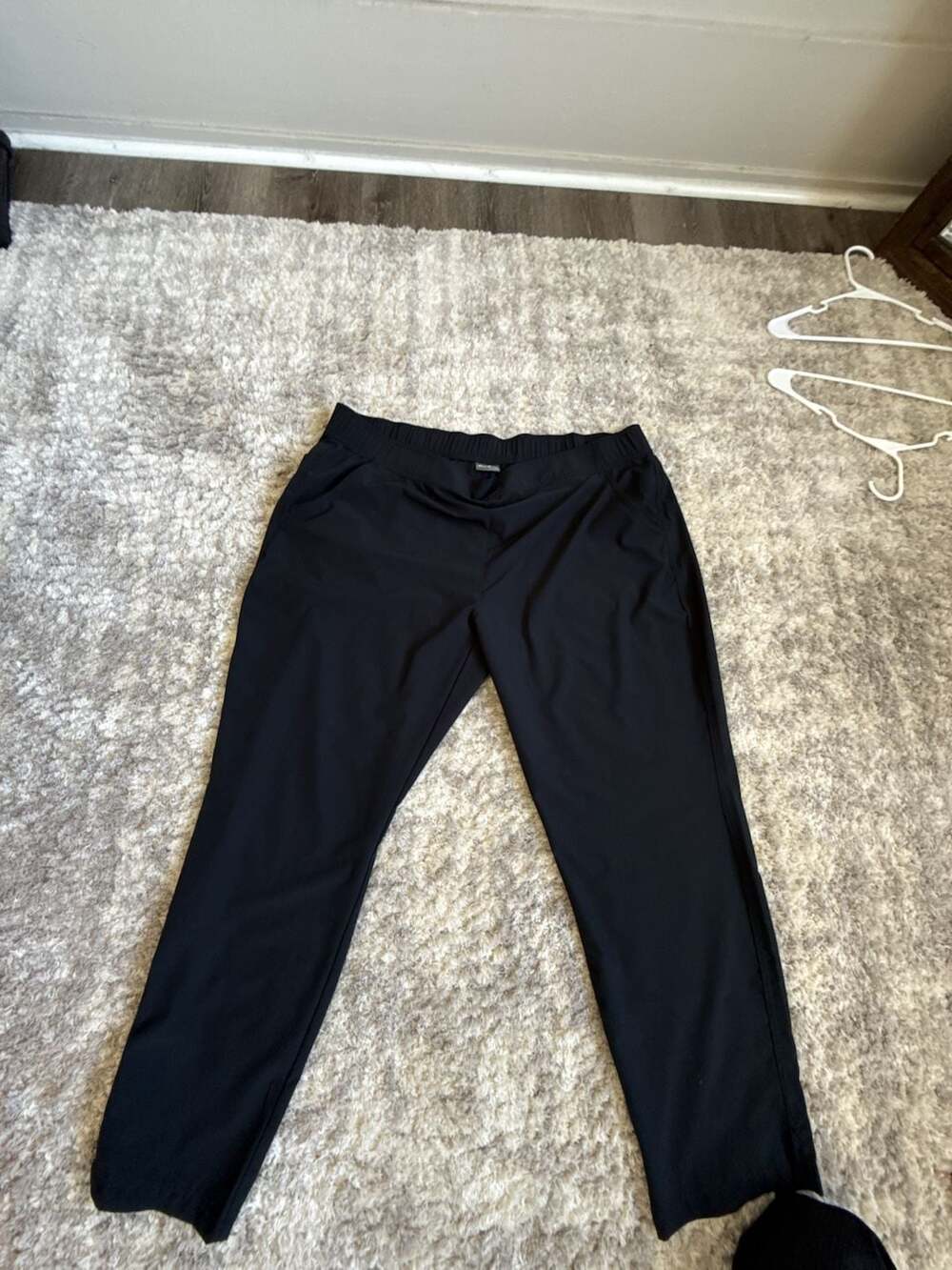 Eddie Bauer Pants Womens XXL Black Pull On Stretch Woven